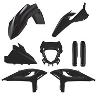 BOX KIT INC FORK GUARDS BETA 125-480RR/X-PRO 2025 BLACK
